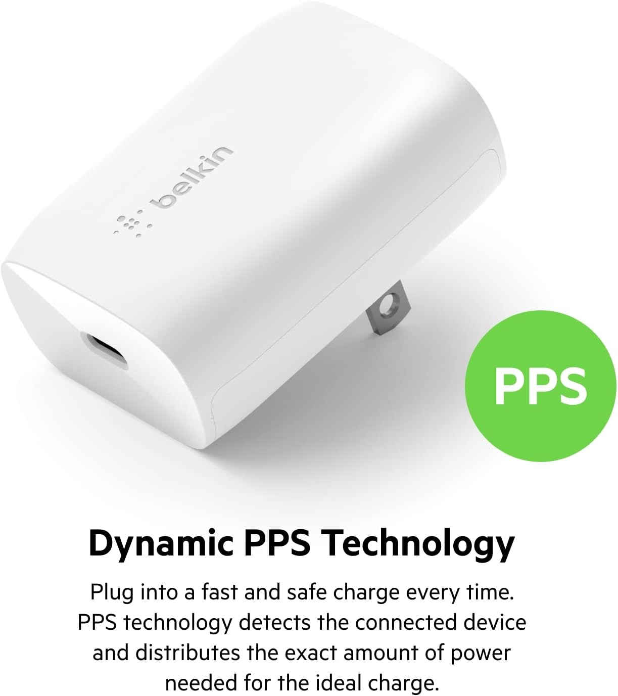 Belkin Dual USB-C 1x Up to 30W - White Belkin Dual USB-C 1x Up to 30W - White